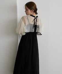 Jolie et Jolie | 【再入荷！】パール付きチュールボレロ＋キャミワンピースドレス(ドレス)