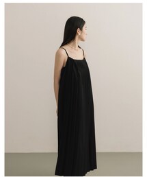 MEIER.Q | 壓褶細肩帶洋裝(ジャンパースカート)