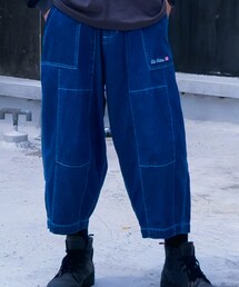 EDOKATSU | EDOKATSU   ｜刺子明線寬褲(パンツ)