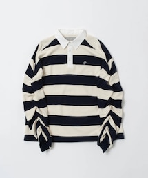 poppy | GATHERED SLEEVE RUGBY SHIRT(スウェット)