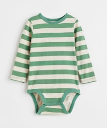 H&M | ボーダーボディースーツ(ロンパース)