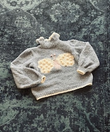 Handmade | ハンドメイドセーター ちょうちょ(ニット/セーター)