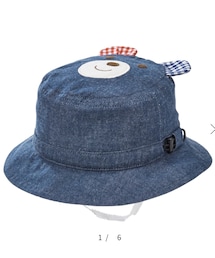 MIKI HOUSE | デニム　くまさんバケットハット(帽子)