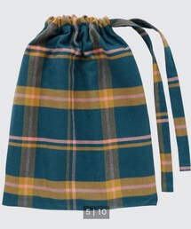 UNIQLO | フランネルパジャマセット 付属巾着(エコバッグ/サブバッグ)