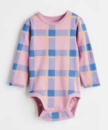 H&M | チェックボディースーツ(ロンパース)