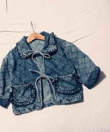 mes kids des fleurs  | quilting denim Jacket(デニムジャケット)