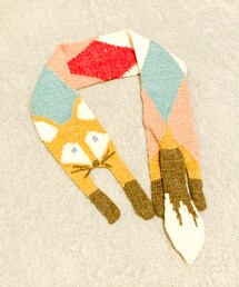 Handmade | FOX knit woo scarf(マフラー)