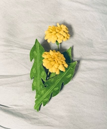 mina perhonen | たんぽぽのコサージュ(ブローチ/コサージュ)