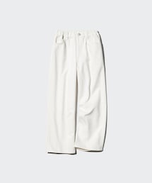 UNIQLO | ワイドフィットストレートジーンズ/ファスナー無(デニムパンツ)