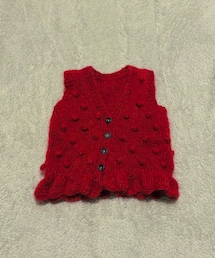 Handmade | ポンポンニットベスト(ベスト)