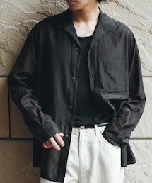 LIDNM | LIDNM  Si/C Lawn Shirt  Lsize(シャツ/ブラウス)