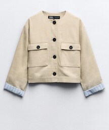 ZARA | ノーカラージャケット