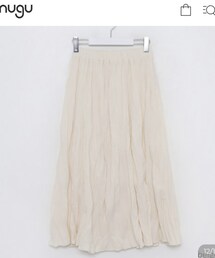 nugu | クリンクルプリーツロングスカート(スカート)