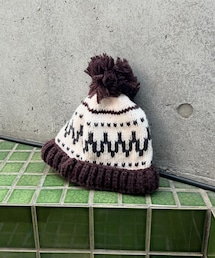 古着屋 | ノルディック柄ニット帽(ニットキャップ/ビーニー)