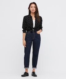 UNIQLO | ペグトップハイライズジーンズ(デニムパンツ)