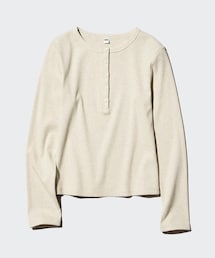 UNIQLO | リブヘンリーネックT 3XL(Tシャツ/カットソー)