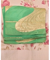 母の物 |  黄緑色の袋帯(和装小物)