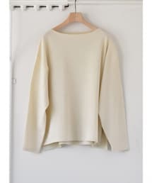 COMOLI | ウール和紙ボートネックニット/Ecru(ニット/セーター)