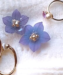 ROSA No.8 | 手染めのハンドメイドアクセサリー(ピアス（両耳用）)