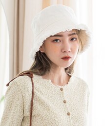 UNE MANSION | コットンカットオフバケットハット(ハット)