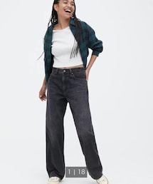 UNIQLO | バギージーンズ　28(デニムパンツ)