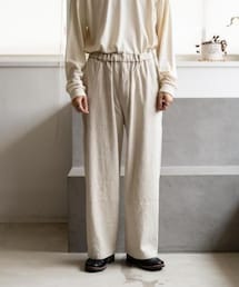 MITTAN | PT-121　亜麻苧麻絹ワイド(パンツ)