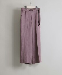 ETHOSENS | Linen pin tuck pants B(パンツ)
