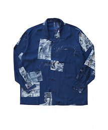 PORTER CLASSIC | 19awALOHA LONG SHIRT TIMES SQUARE - NAVY size L(シャツ/ブラウス)