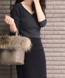 UNIQLO | リブバレエネックT（７分袖）(Tシャツ/カットソー)