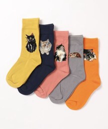 Jubilee | キャット 猫デザイン ソックス5足セット ユニセックス(ソックス/靴下)