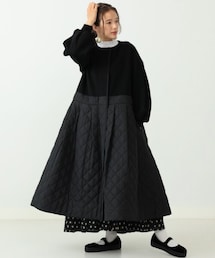 CAROLINA GLASER | CAROLINA GLASER / キルティング配色コート(その他アウター)