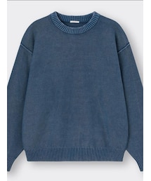 GU | ガーメントダイニットプルオーバー(ニット/セーター)