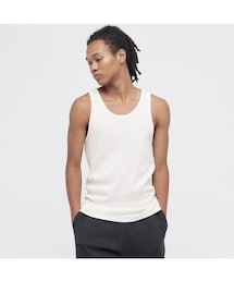 UNIQLO | ・ドライカラーリブタンクトップ・590円・L(タンクトップ)