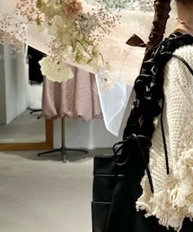 Acka. | fringe short knit (ニット/セーター)