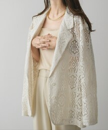 NEUNA | 【テーラード×レース】シアーパッチワークテーラードジャケット(テーラードジャケット)