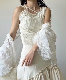 AERMA | asymmetry strap layered camisole(キャミソール)