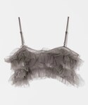 EaphiのTULLE ASYMMETRY FRILL CAMISOLE