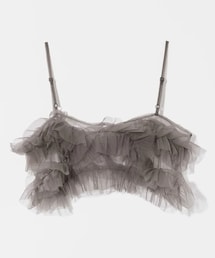 Eaphi | TULLE ASYMMETRY FRILL CAMISOLE(トップス)