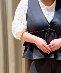 7分袖花ジャカードプルオーバー | トップス