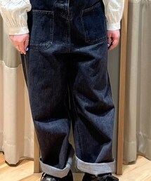 デニム/花柄アソートサロペットパンツ | オールインワン・サロペット