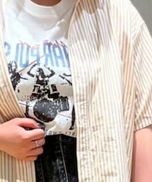 ［接触冷感］バンドモチーフアソートプリントTシャツ | トップス