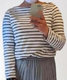 UNIQLO | ボートネックボーダーＴシャツ(Tシャツ/カットソー)