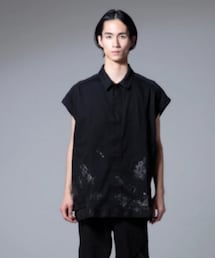 prasthana | painted workers sleeve less jacket(ベスト)