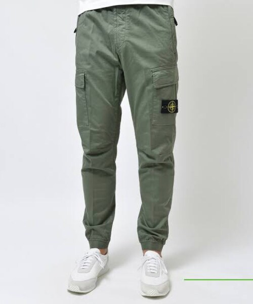 ストーンアイランド　stone  カーゴパンツ　カーキ　リブ付き 楽天市場】STONE ISLAND ストーンアイランド カーゴパンツ