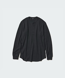 UNIQLO | ワッフルヘンリーネックTシャツ(Tシャツ/カットソー)