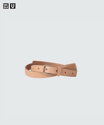 UNIQLO | イタリアンレザーナローロングベルト(ベルト)