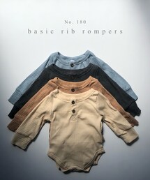 munit | （ 180 ）basic rib rompers(ロンパース)