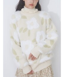 merry jenny | おはなシャギーニットtops(ニット/セーター)