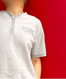 no brand | ハーフジップスウェットTシャツ(Tシャツ/カットソー)