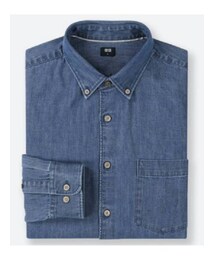 UNIQLO | デニムスリムフィットシャツ（長袖）＋E(シャツ/ブラウス)